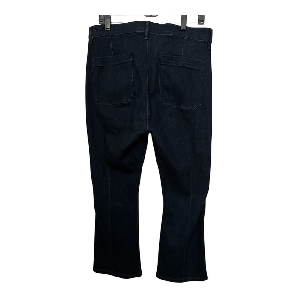 The Kick Crop Lift Dark Blue Denim Jeans